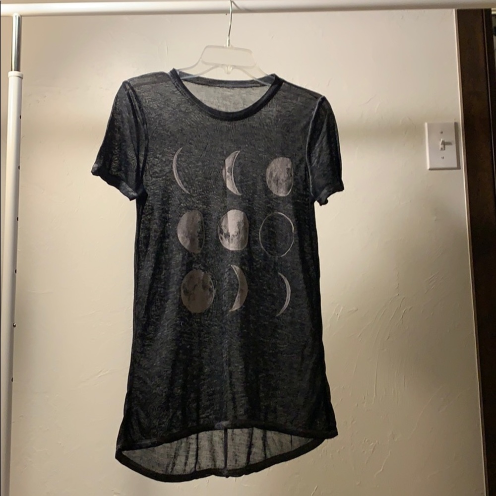 LOL vintage dark grey moon t-shirt